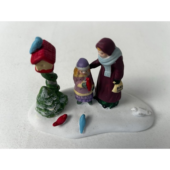 Vintage 1997 Lemax Christmas Village Porcelain "A Winter Breakfast" 73211 W/Box! - Picture 8 of 9